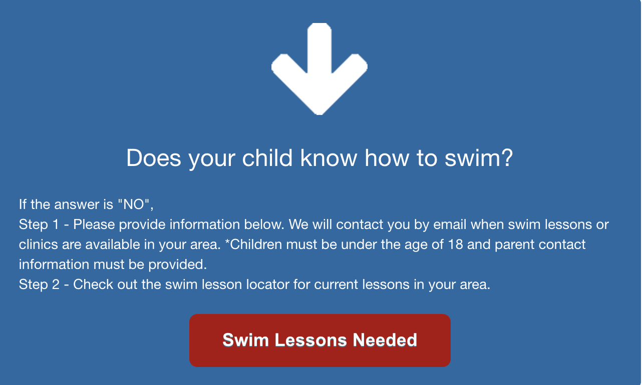 does your child know how to swim